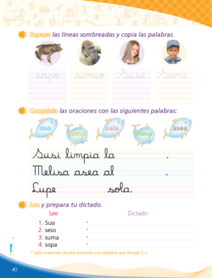 1ro. de primaria ( LENGUAJE Y MATEMÁTICAS) - Imagen 6